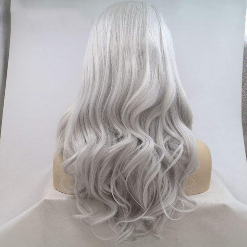 Natural Wavy High Temperature Synthetic Lace Wig - Trendycomfy