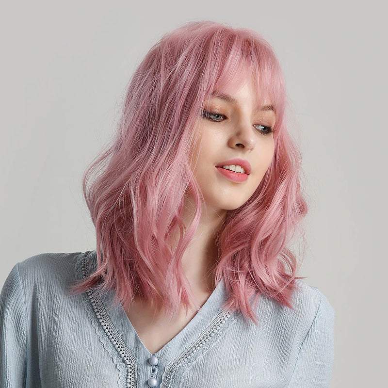 Short Natural Wave Hair Synthetic Wigs - Trendycomfy