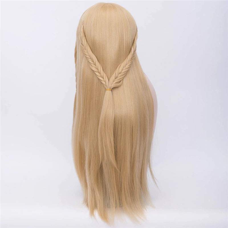 Long Synthetic Wigs Braiding Hair Blonde Rose Net Game of Thrones - Trendycomfy