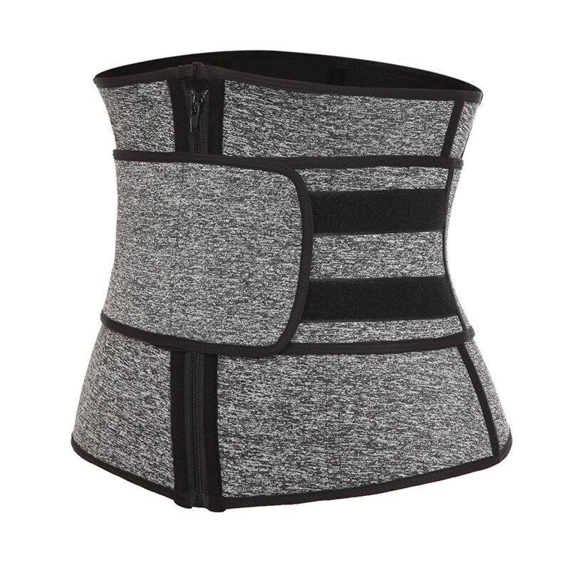 Flatten Tummy Grey Sticker Closure Plus Neoprene Waist Cincher Fat Burner - Ayoshade